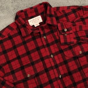 Vintage‎ C C Filson Men's M Buffalo Plaid Alaskan Workwear Plaid Cotton Flannel